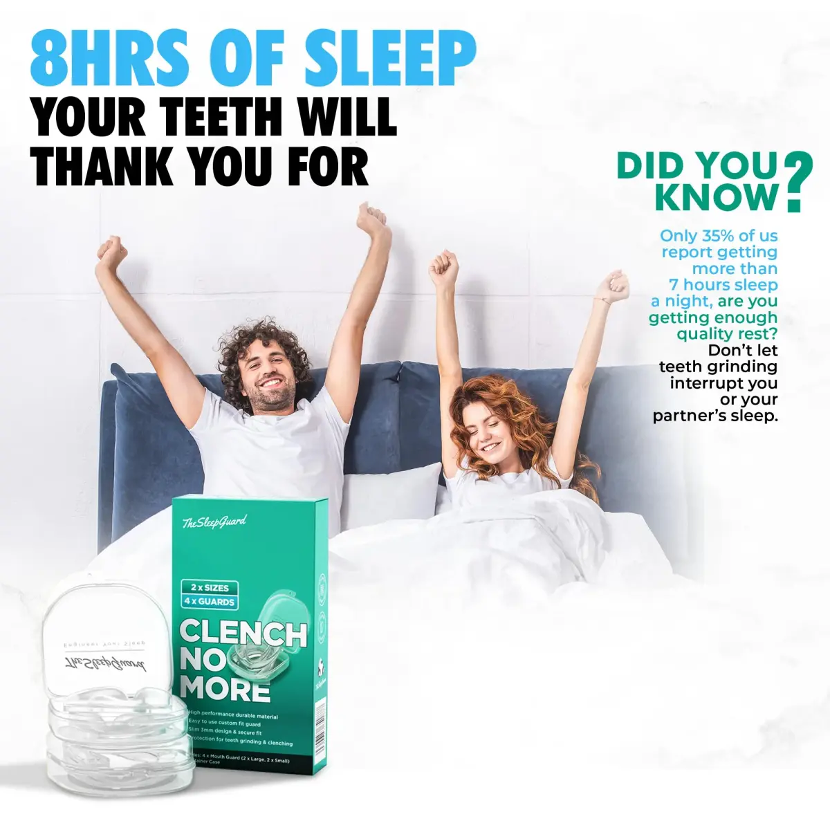 TheSleepGuard Mouth Guard for Teeth Grinding 4-Pack (Small & Large Sizes) | Custom Fit Nighttime Protection - view 5