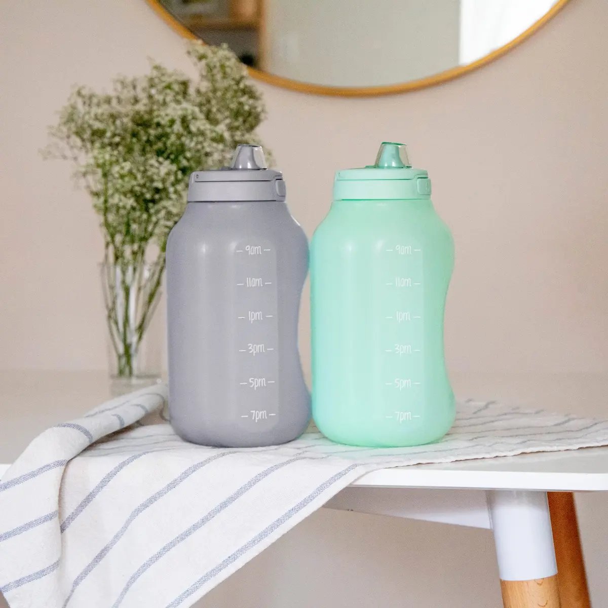 Ello Hydra 64oz Water Jug with Time Markers | BPA-Free Plastic, Leakproof & Reusable (70-120 chars) - view 8