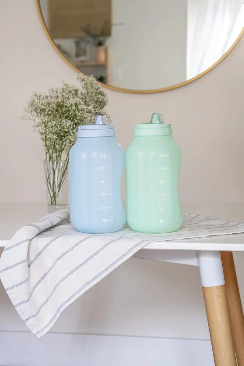 Ello Hydra 64oz Water Jug with Handle & Motivational Markers | Leak-Proof BPA-Free Plastic Bottle - view 2