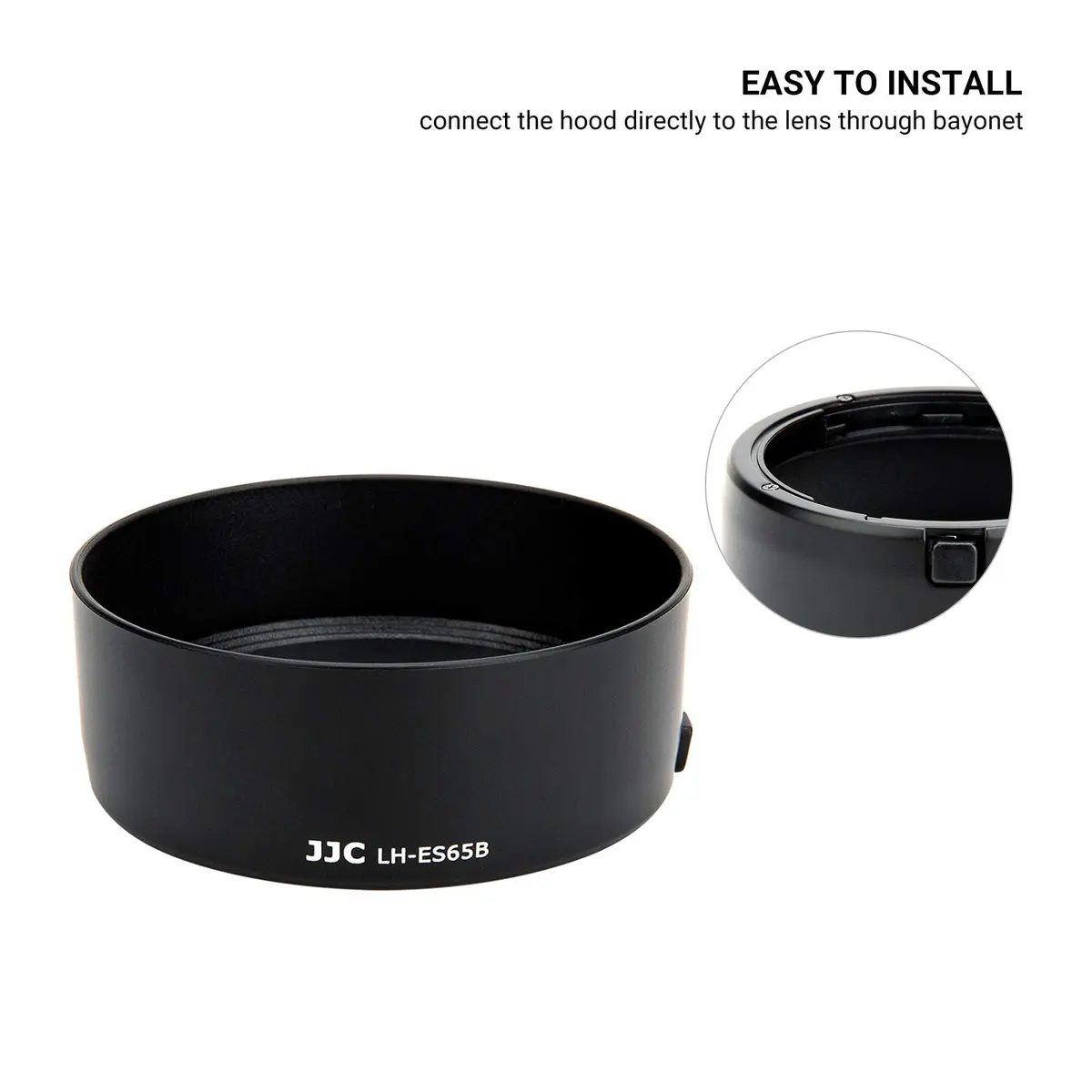 JJC Lens Hood for Canon RF 50mm F1.8 STM, Reversible Shade for EOS R Cameras | 43mm Filter Compatible - view 7