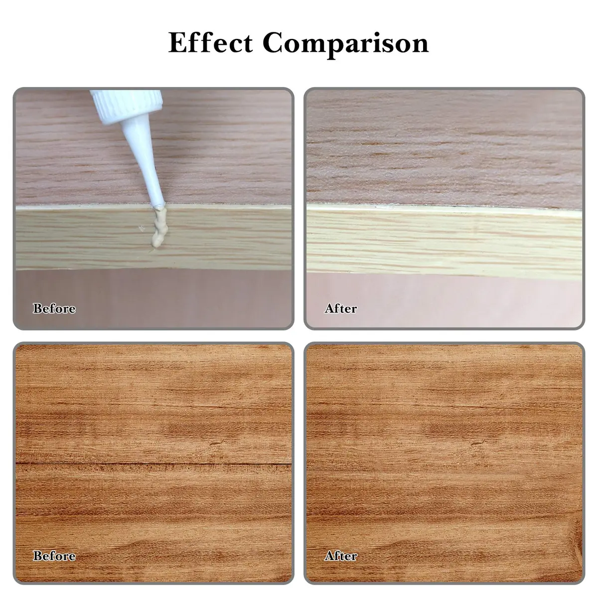SEISSO Wood Furniture Repair Kit -Set of 50, 24 Colors Wood Touch up Fillers, Wood Repair Paint with Scraper and Brushes, Repair Scratches, Cracks, Stains, Hole - view 6