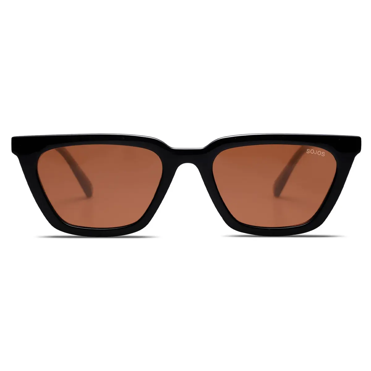 SOJOS Polarized Narrow Square Cateye Sunglasses SJ2169 Black/Brown | UV400 Protection for Eyes - view 2