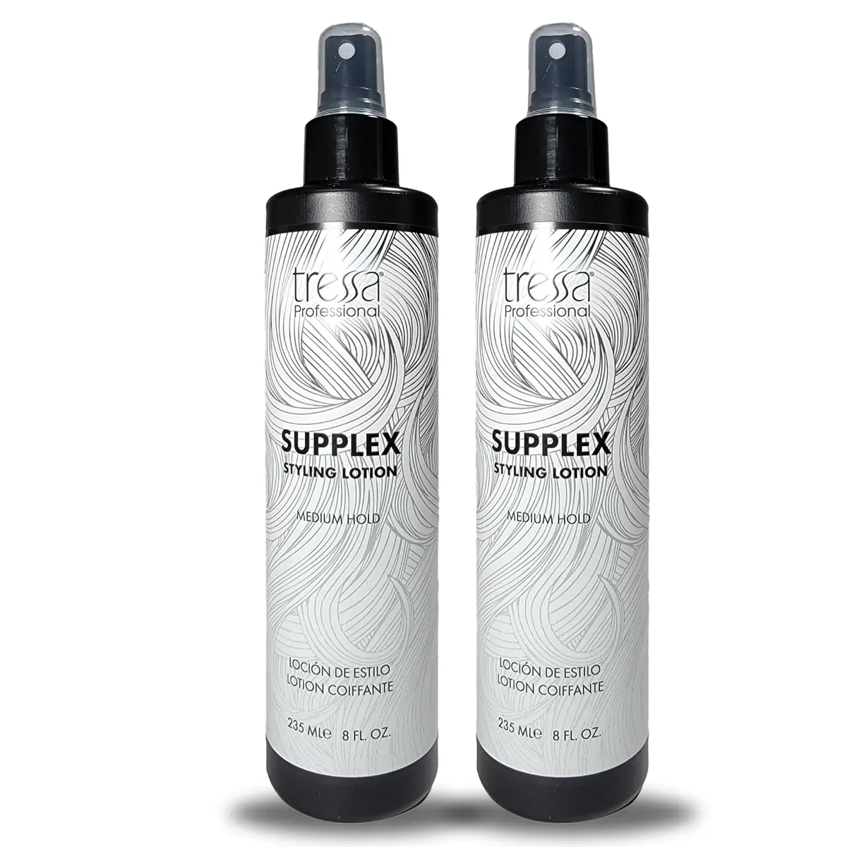 Tressa Supplex Styling Lotion Prevents Heat Damage, Medium Hold, 8.5 Fl Oz (2 Pack) | Protects Hair from Styling Tools - main product image