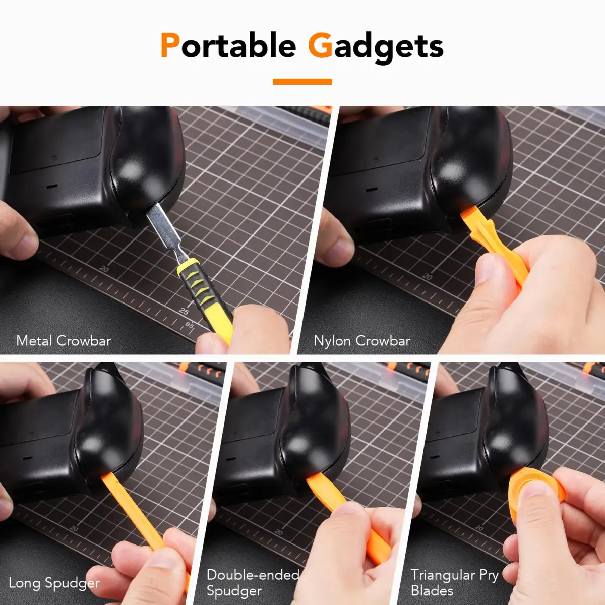 Jorest PH00 PH0 PH1 Phillips T8 Torx Security Screwdriver Set with Crowbars Tweezers for PS5 PS4 Controllers & Console | 7-Piece Tool Kit - view 5