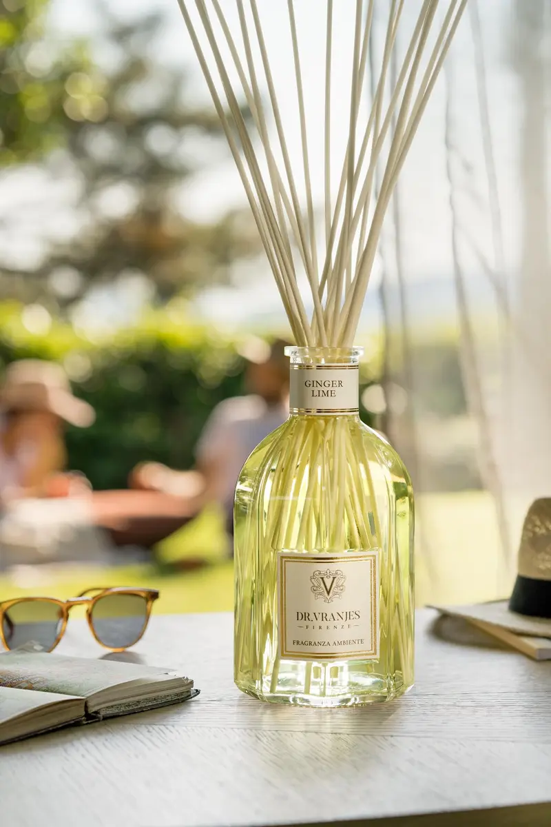 Dr. Vranjes Ginger Lime 500 ml Aroma Diffuser + Double Pack of White Sticks | Italian Luxury Home Fragrance - view 4