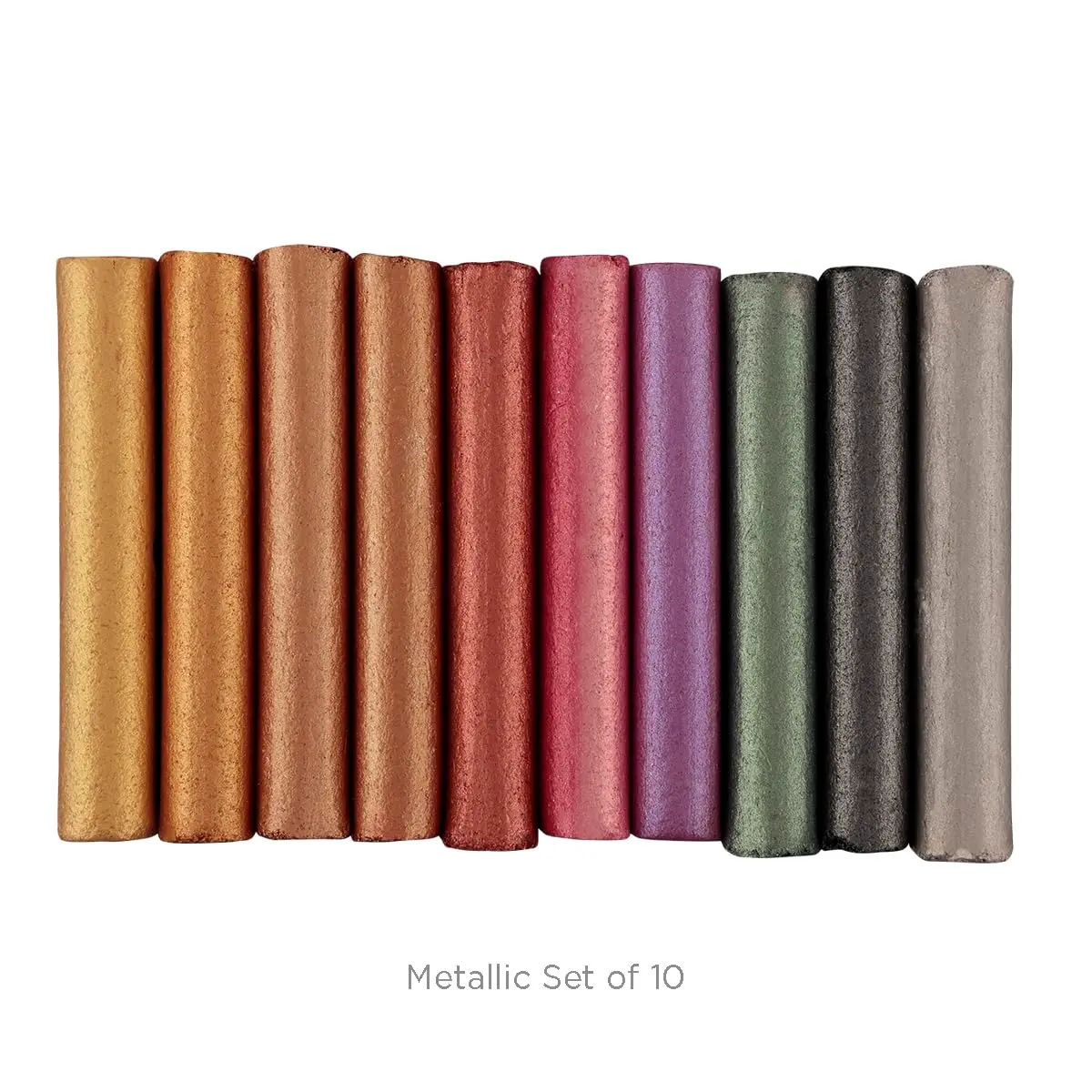 Soho Urban Artist Soft Pastels Set of 10 Iridescent Metallic Colors | Vibrant Pastel Sticks for Art, Drawing, Blending, Layering, Shading - view 7