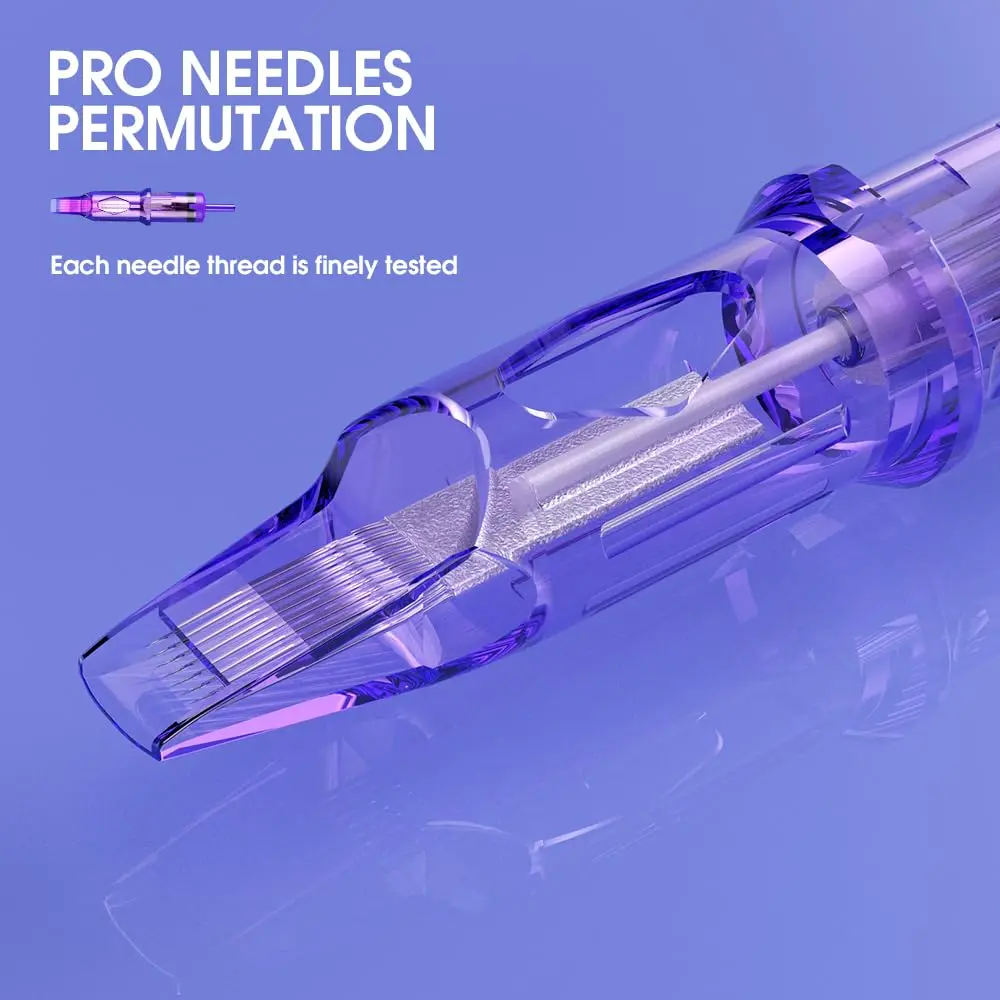 MAST TATTOO Disposable Needles 20Pcs Bugpin 1RL | Clear Plastic Body for Smooth Tattooing - view 8
