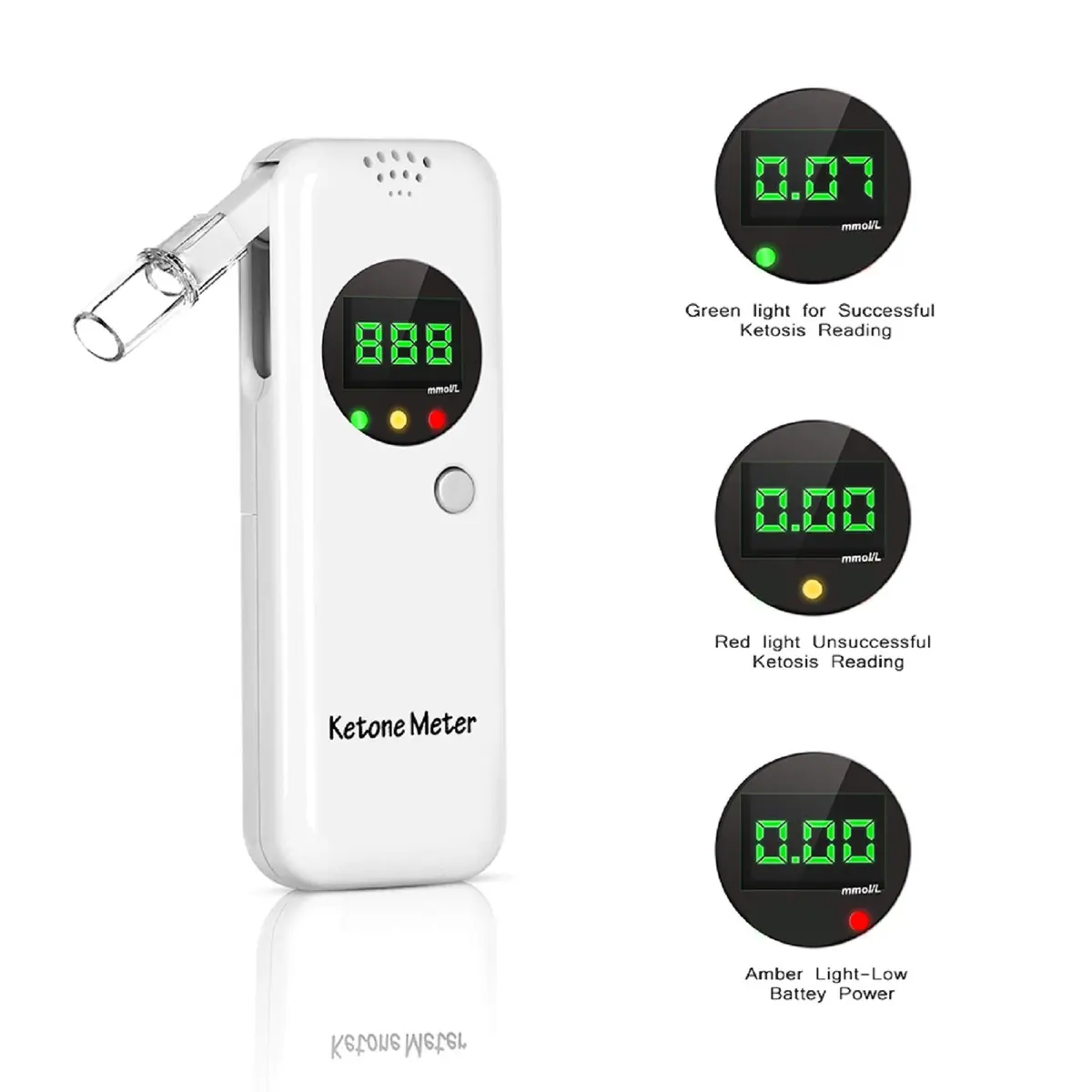 Lencool Ketone Meter Analyzer 1 Count | Breath Ketosis Testing for Keto Diet - view 4