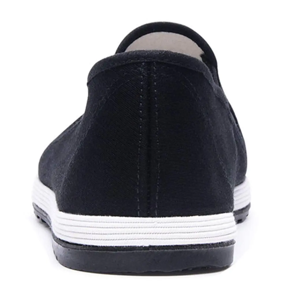 ANYWELL Black Martial Arts Shoes Rubber Sole Size 10 | Anti-Slip Canvas for Tai Chi & Kung Fu - view 6