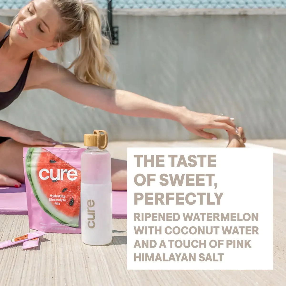 Cure Hydration Electrolyte Drink Powder Watermelon 14 Packets | Hydration with Natural Ingredients - view 5