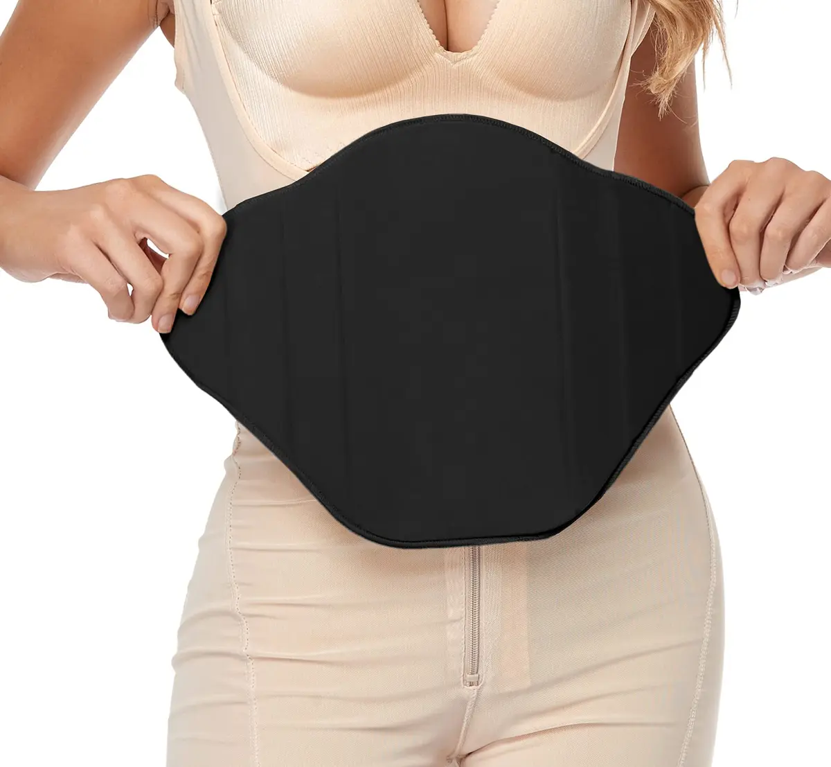Moolida Post Surgery Abdominal Board for Liposuction & Tummy Tucks | Black, One Size - main product image