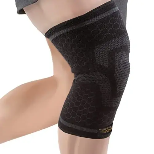 Copper Fit COOL Knee Compression Sleeve for Pain Relief 2XL (20"-22") | FDA Approved & Doctor Recommended Support - view 2