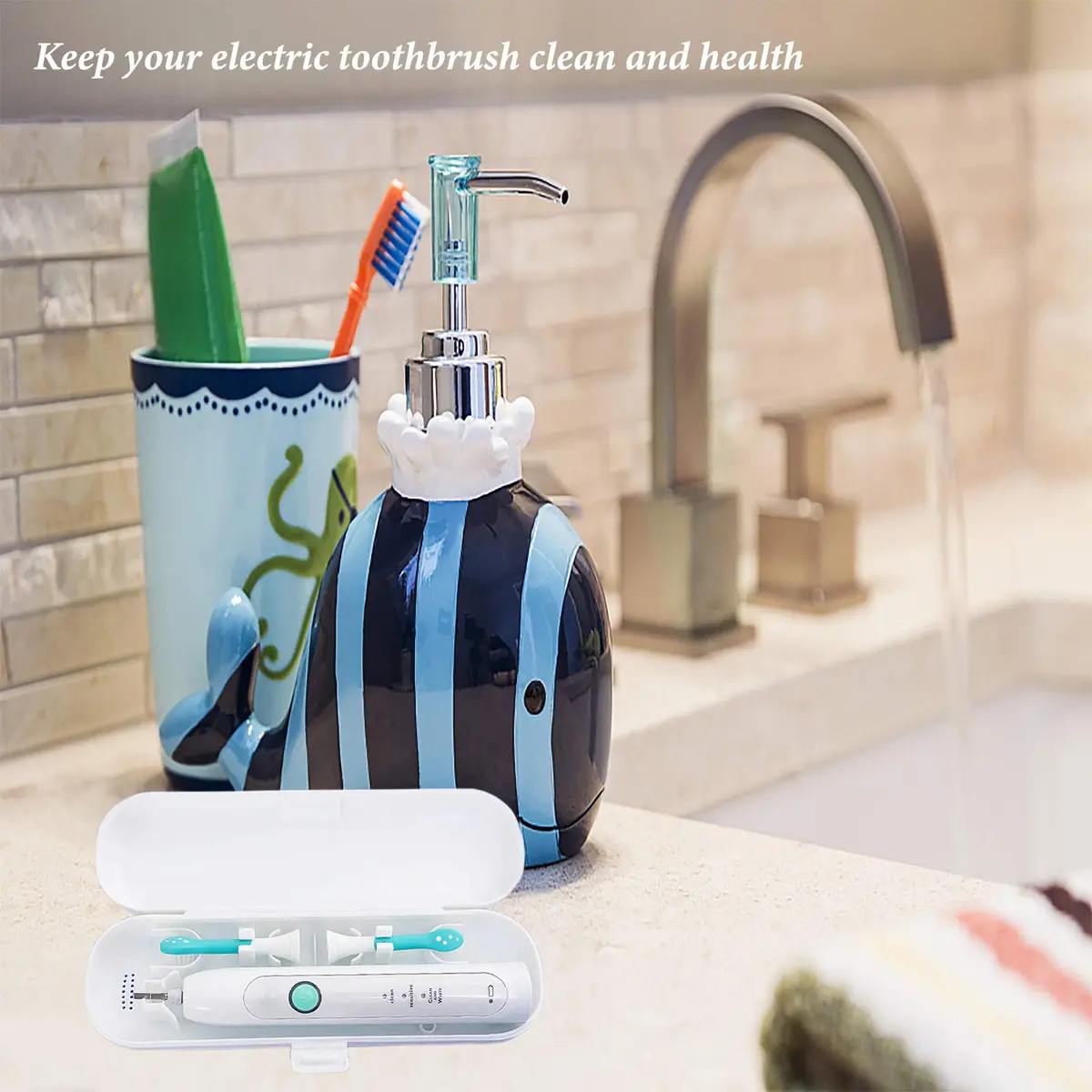 Hovesty Carrier Bag Case for Electric Toothbrushes | Travel & Storage Solution (8.3x2.8 Inch, Pack of 2) - view 4