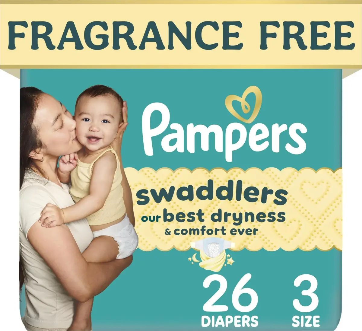 Pampers Swaddlers Diapers Size 3 (7-13 kg) | Pediatrician Recommended for Sensitive Skin - main product image