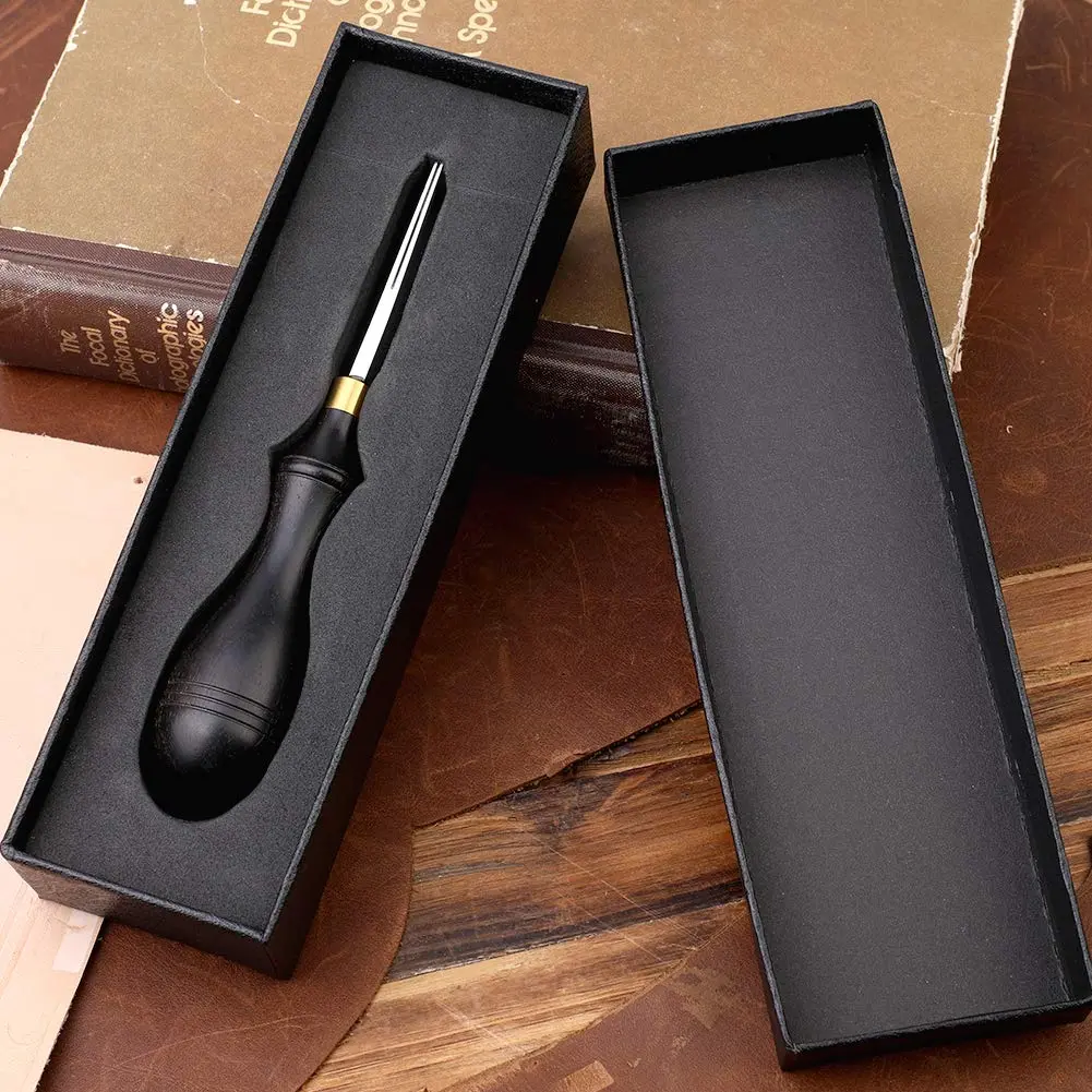 DIUDUS Leather Edge Beveler Tool 0.6mm | Professional Leathercraft Beveler for Edging & Skiving - view 3
