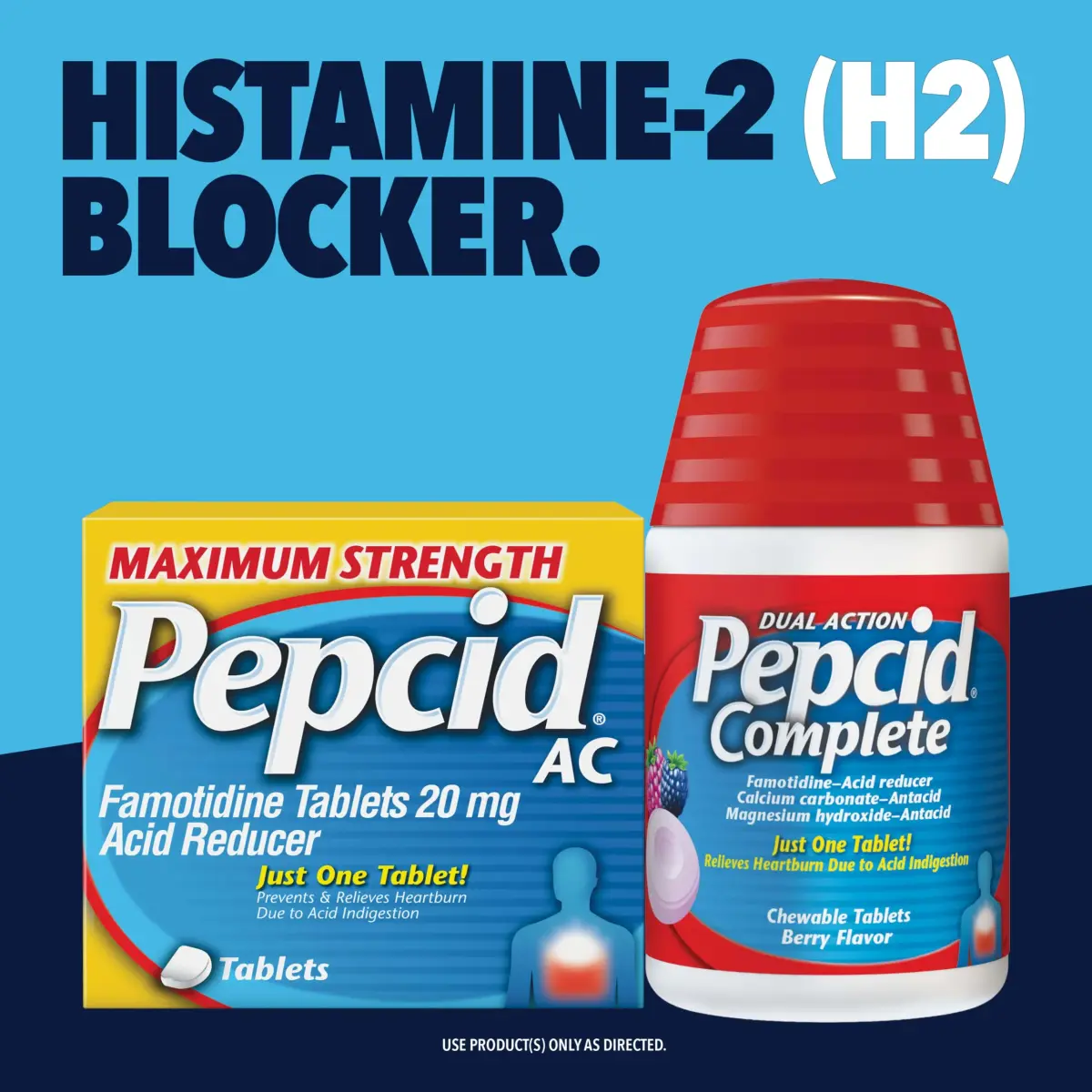 Pepcid AC Maximum Strength Heartburn Relief Tablets 20mg Famotidine 50 Count + 8 Count | Acid Reducer for Fast Relief - view 7