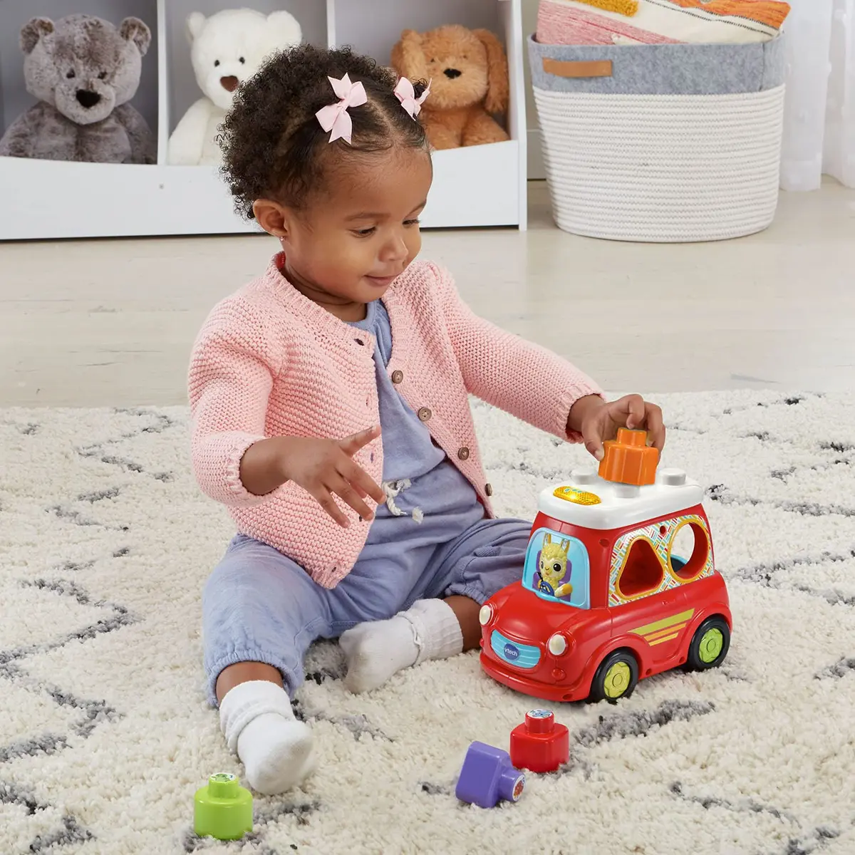 VTech Sort and Go Smart Car, Red | Interactive Learning Toy for 12-36 Months - view 9