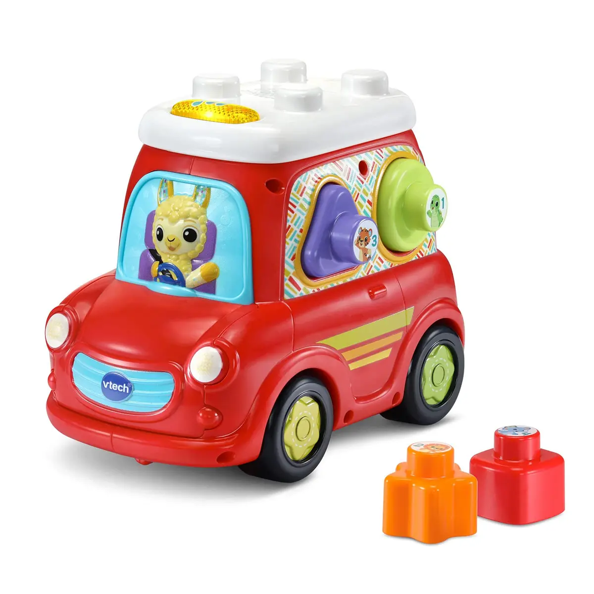 VTech Sort and Go Smart Car, Red | Interactive Learning Toy for 12-36 Months - view 2