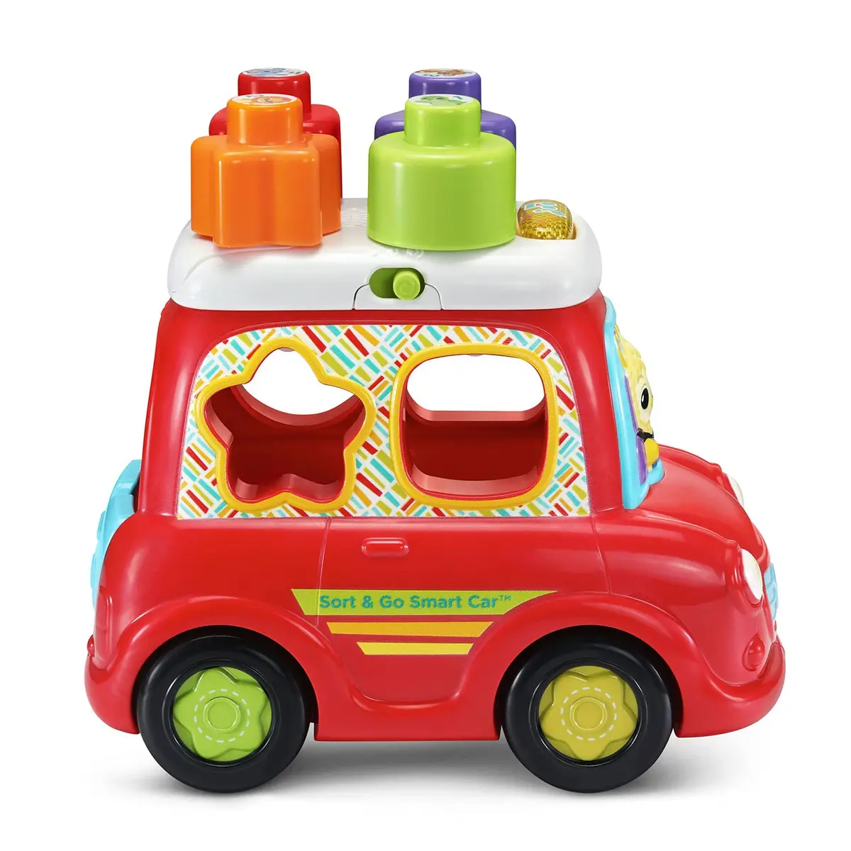 VTech Sort and Go Smart Car, Red | Interactive Learning Toy for 12-36 Months - view 3