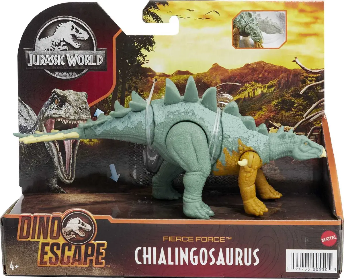 Mattel Jurassic World Toys Fierce Force Chialingosaurus Dinosaur Action Figure 12cm | Movable Joints & Realistic Sculpting - view 7