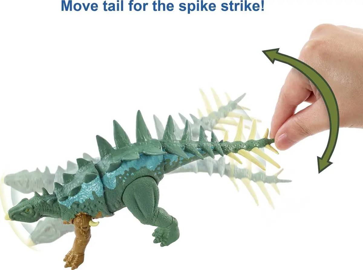 Mattel Jurassic World Toys Fierce Force Chialingosaurus Dinosaur Action Figure 12cm | Movable Joints & Realistic Sculpting - view 2