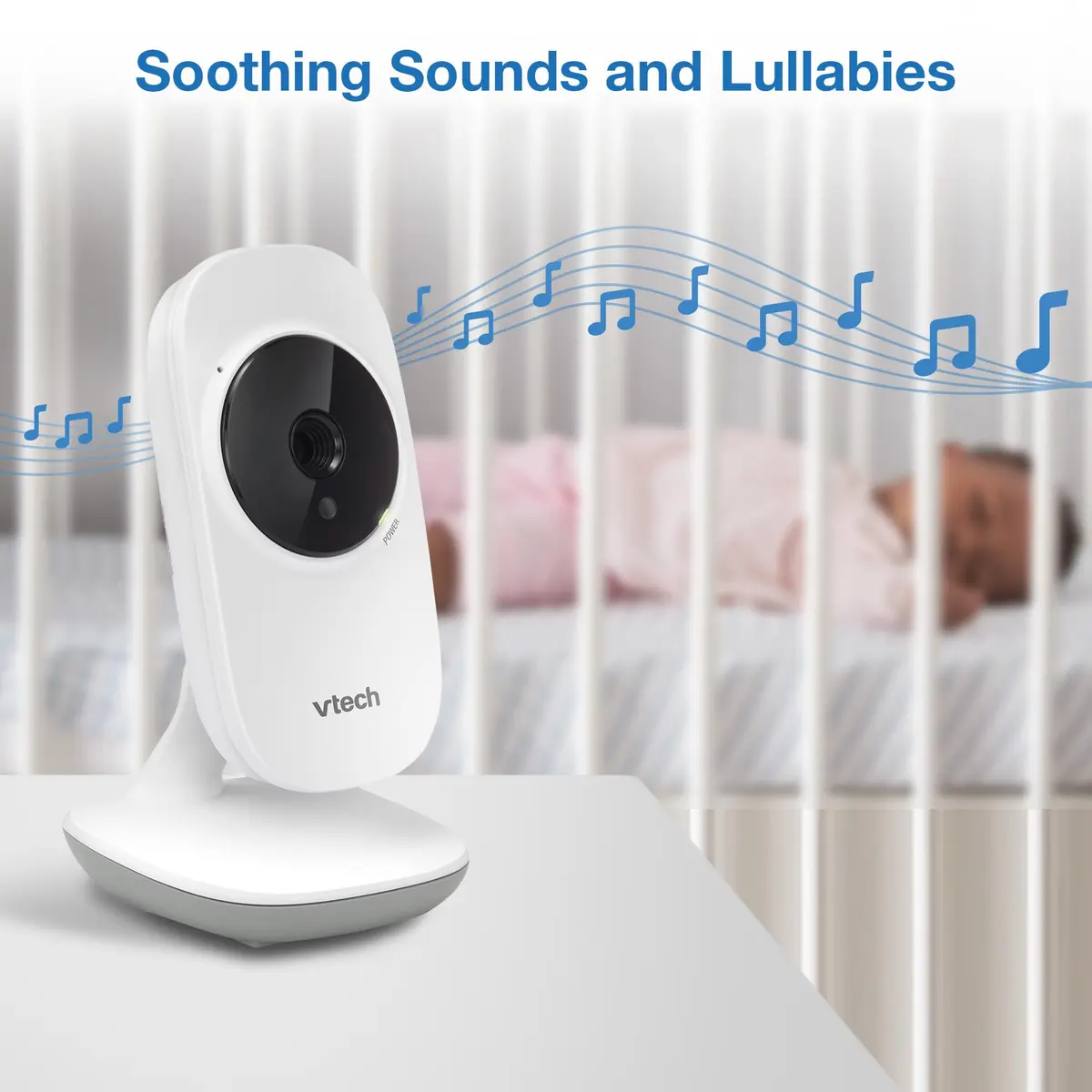 VTech VM819 Baby Monitor with 2.8-Inch LCD Screen | No WiFi, 1000ft Range, Night Vision, Two-Way Talk, Temperature Sensor, Sound-Activated Screen, Lullabies - view 9
