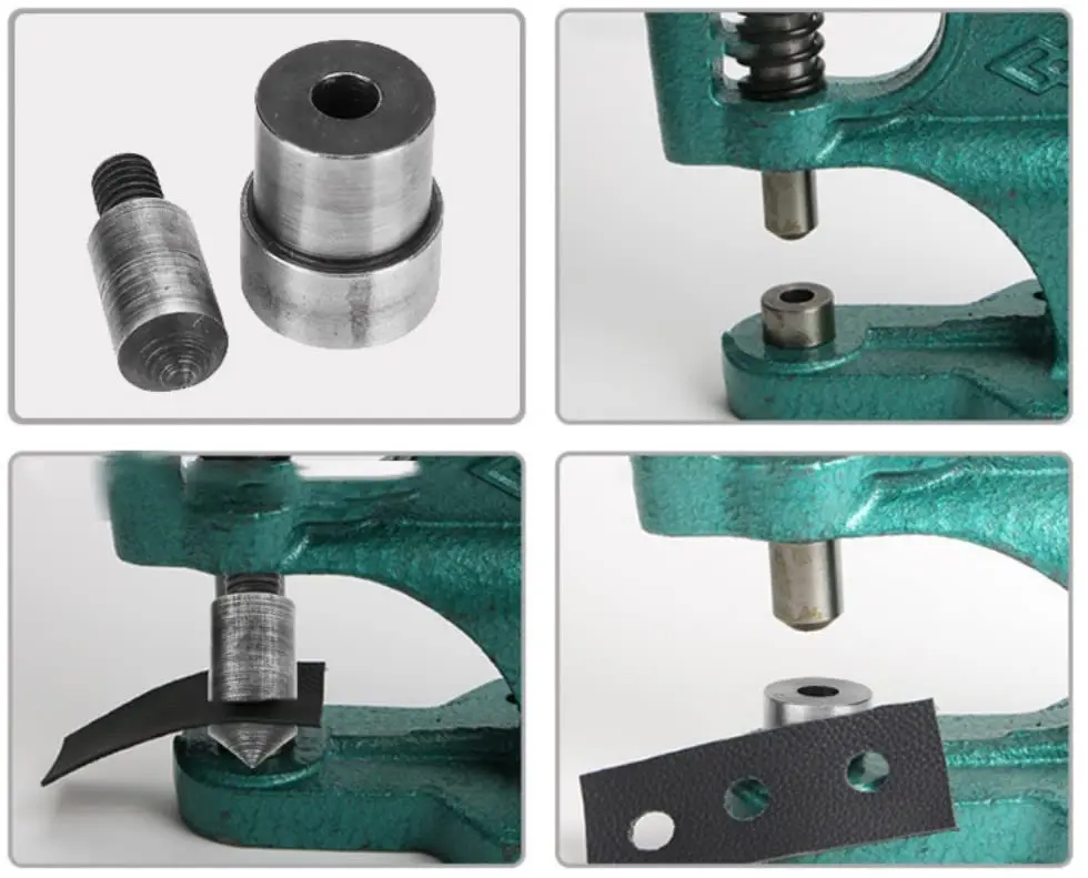 Pssopp Heavy Duty Metal Grommet Eyelet Punch 3.0 mm | Durable Leather & Fabric Hole Punch Tool - view 2
