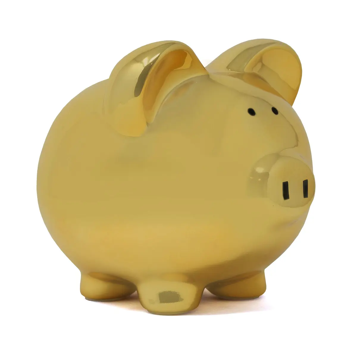 Child to Cherish Ceramic Piggy Bank (Gold) | Classic Durable Money Bank for Kids & Collectors - main product image