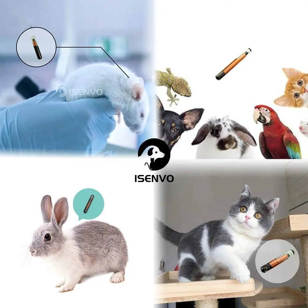 ISENVO Pet Microchips 1.4x8mm | ICAR Certified Animal Implant Chip for Small Pets - view 4
