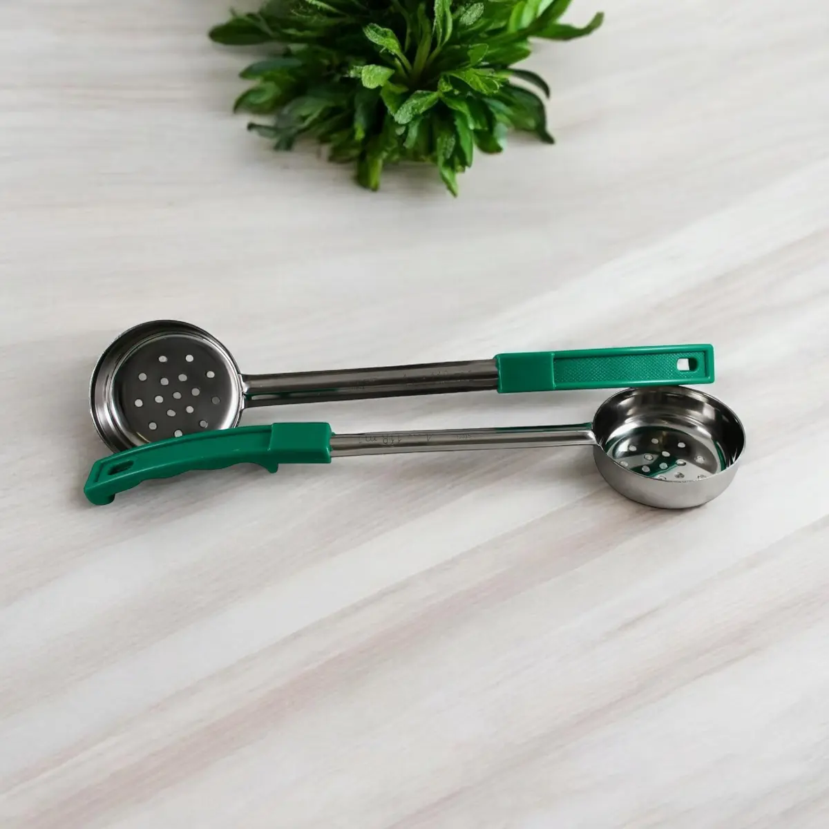 Habanerofire 4 oz Slotted Stainless Steel Portion Control Ladle Spoodle - Pack of 2 | Commercial Grade for Draining & Serving Pasta, Veggies - view 6