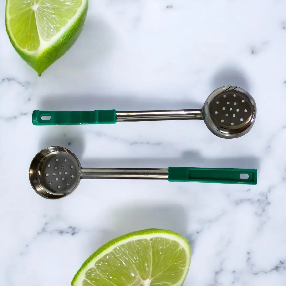 Habanerofire 4 oz Slotted Stainless Steel Portion Control Ladle Spoodle - Pack of 2 | Commercial Grade for Draining & Serving Pasta, Veggies - view 8
