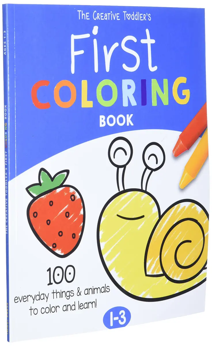 Majosta The Creative Toddler's First Coloring Book Ages 1-3: 100 Everyday Things and Animals to Color and Learn | 103 Pages - view 2