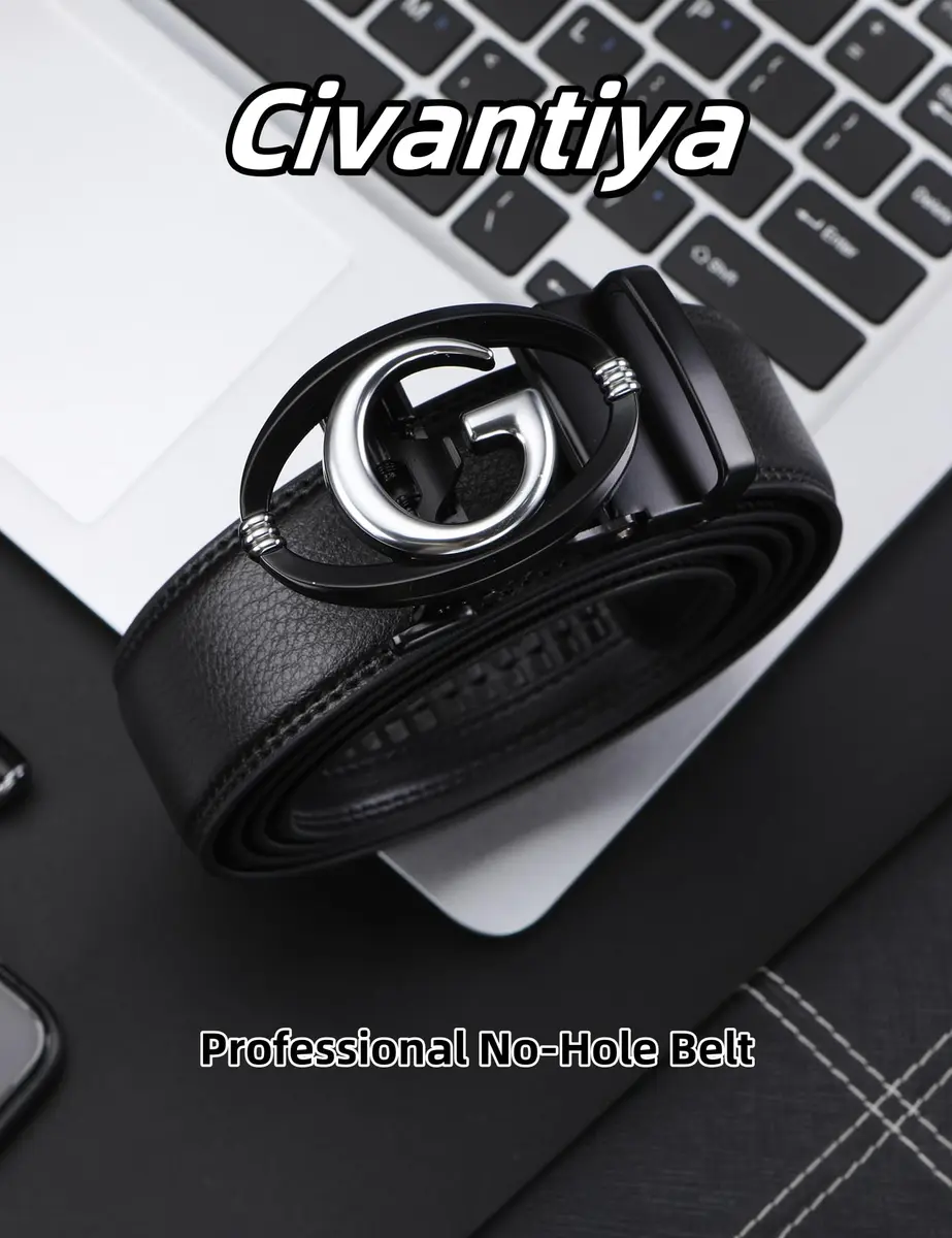 Civantiya Men's Ratchet Belt Leather Belt Adjustable for Men Gift 1 3/8-Inch | Perfect Fit & Urban Style - view 8