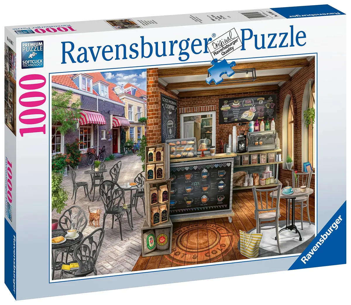 Ravensburger Quaint Cafe 1000 Piece Jigsaw Puzzle for Adults | Handcrafted Germany, Perfect Fit, Captivating Cafe Scene - view 3