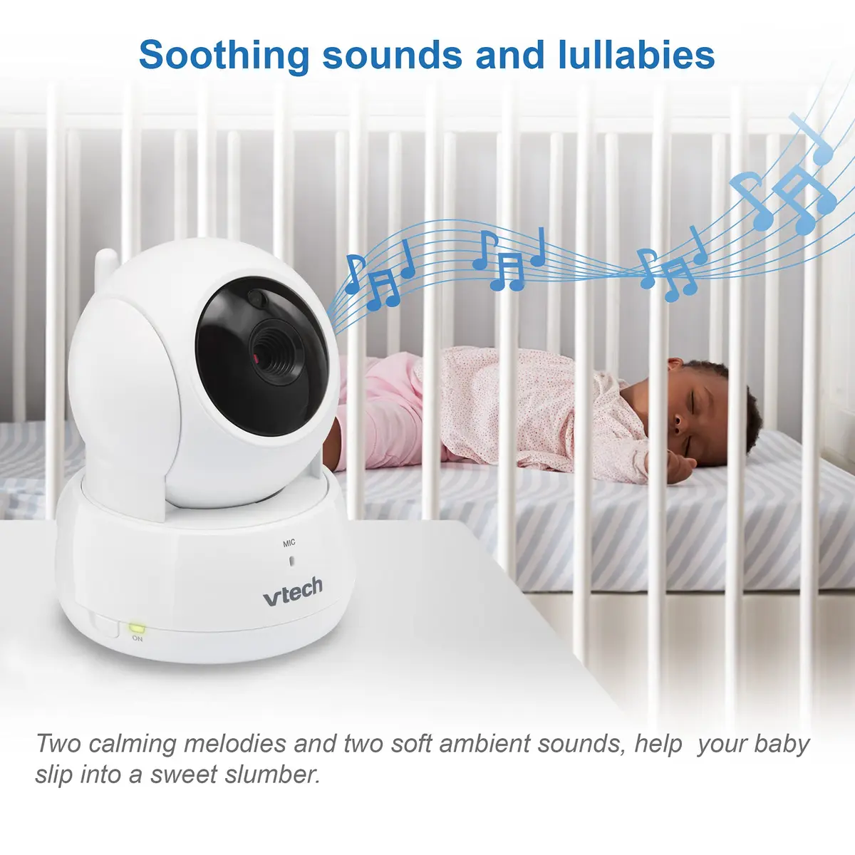 VTech VM923 Baby Monitor with Pan-Tilt-Zoom Camera | Secure FHSS Transmission, 19-Hour Battery, 2.8" Screen, 1000ft Range, Temp Sensor, 2-Way Talk - view 9