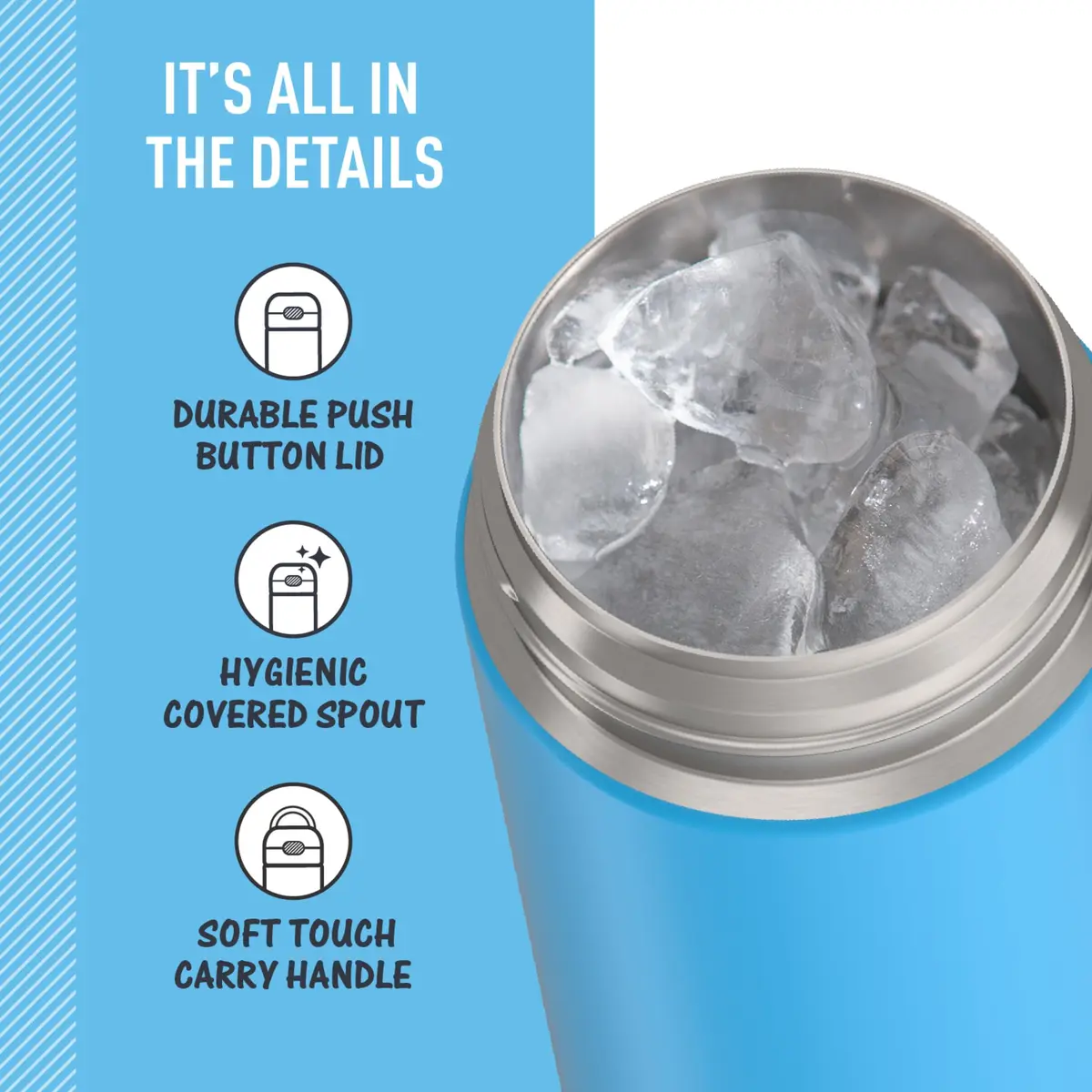 THERMOS FUNTAINER Water Bottle with Spout, 16oz (473ml) | Keeps Drinks Cold for 12 Hours - view 4