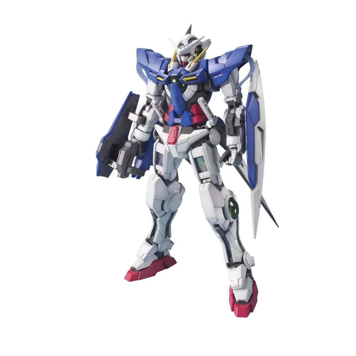 Bandai Spirits Gundam Exia MG 1/100 Model Kit 18.3 cm (7.2 inches) | Green Translucent Plastic with Holographic Film - main product image