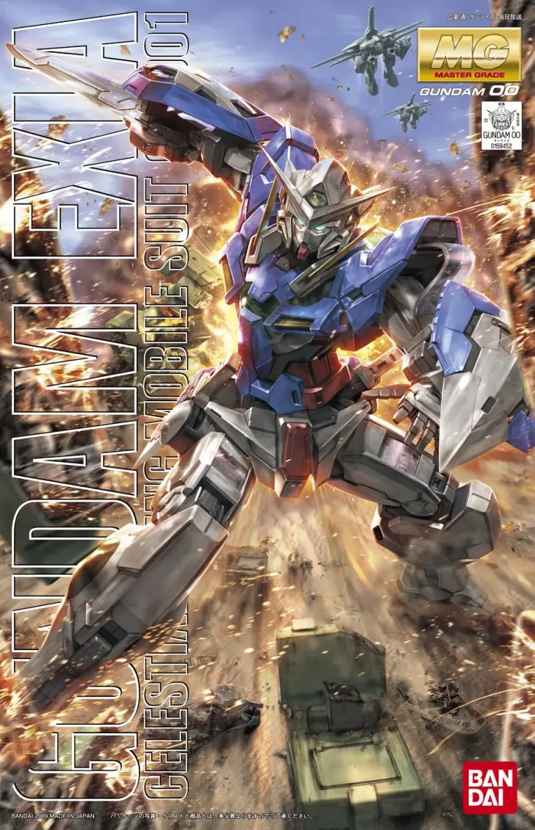 Bandai Spirits Gundam Exia MG 1/100 Model Kit 18.3 cm (7.2 inches) | Green Translucent Plastic with Holographic Film - view 4