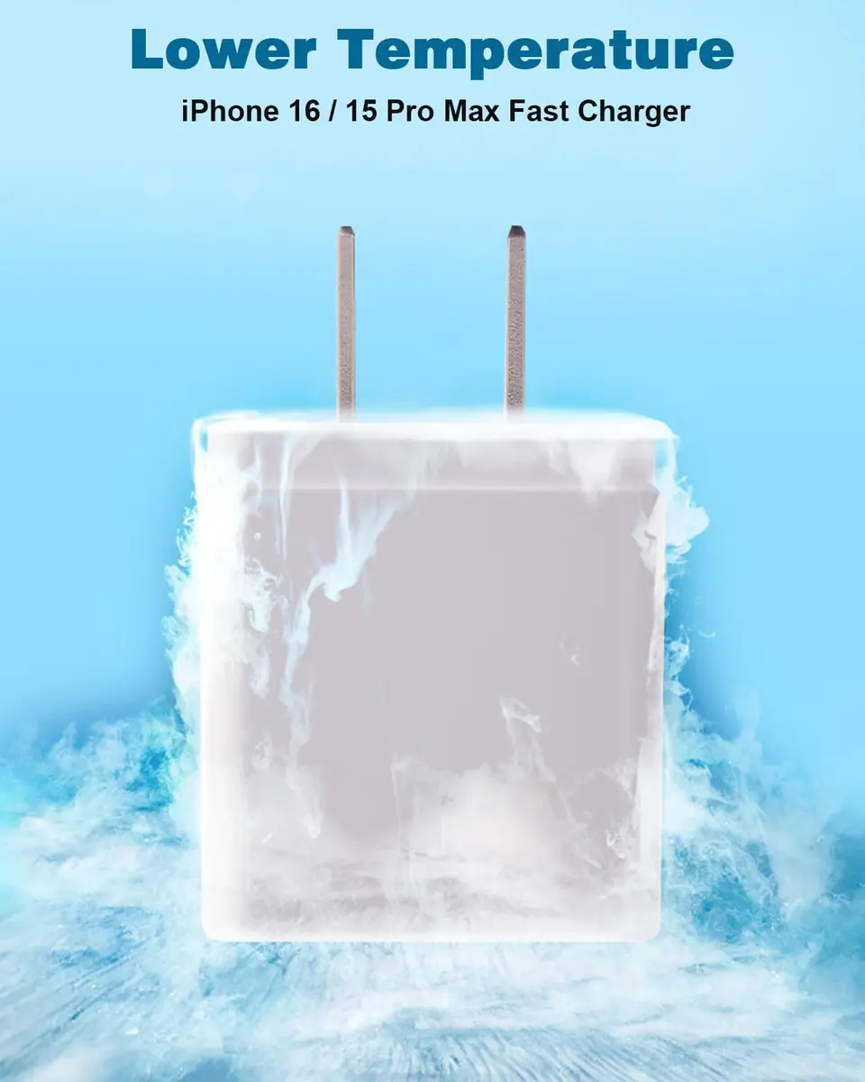 Nuinno 20W Fast Charger for iPhone 17/16/15 & iPad, 2 Pack, 10FT Cables | Ultra-Fast Charging with Safety - view 5