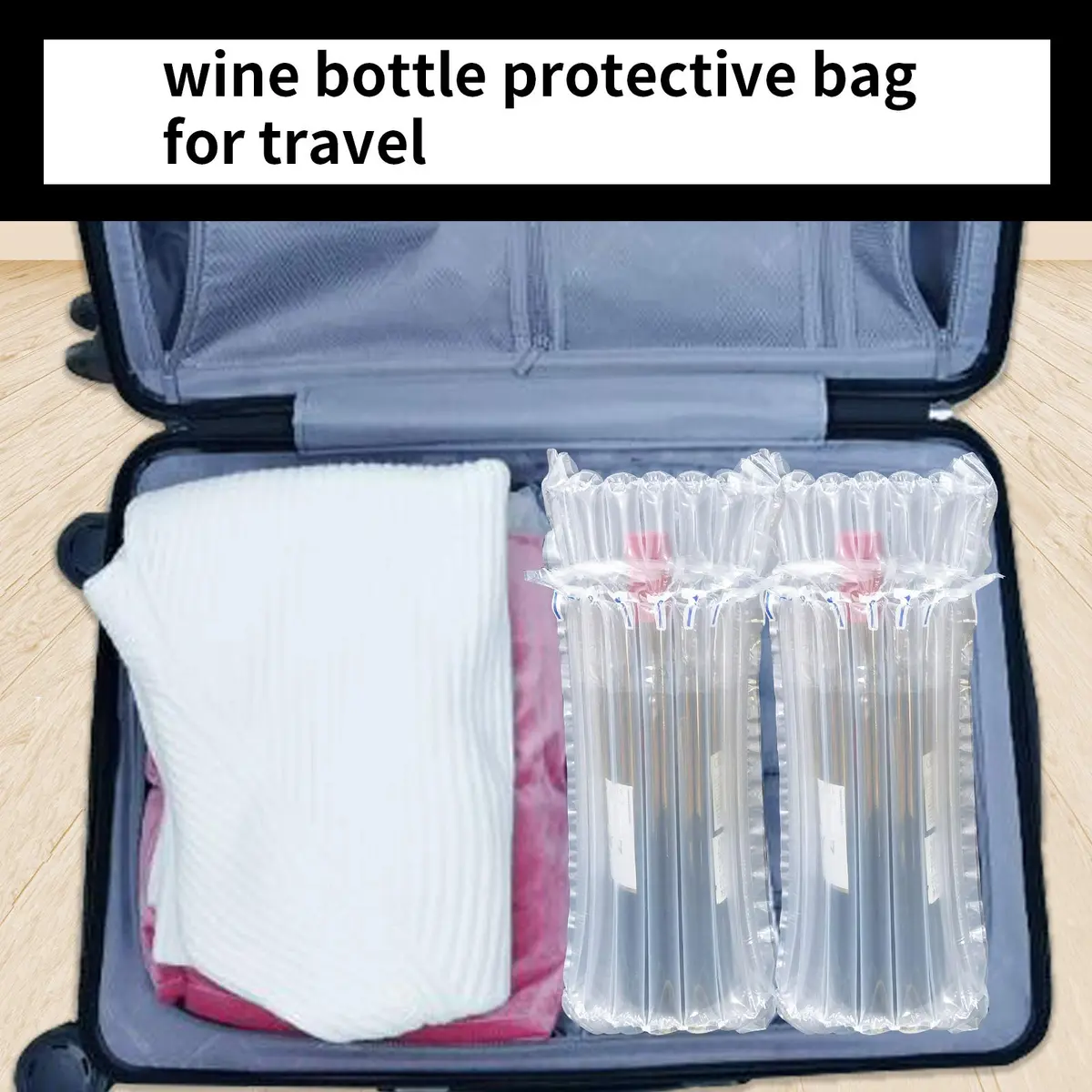 Conilly Inflatable Wine Bottle Travel Protector Bags 20 Packs (16.75 x 9.5 inches) | Reusable Packaging Air Cushions - view 9