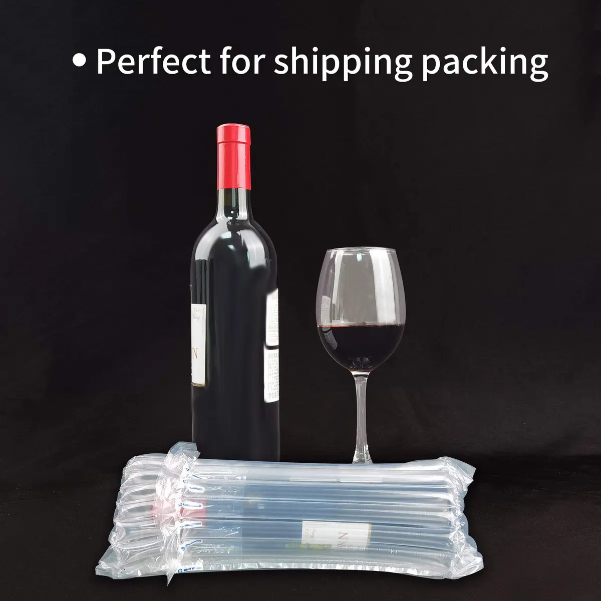 Conilly Wine Bottle Travel Protector Bags, 15 Packs Inflatable Air Column Packaging Bubble Bag with Free Inflator Pump, 16.75 x 9.5 inches | Reusable Wine Bottle Protector for Safe Transportation - view 8