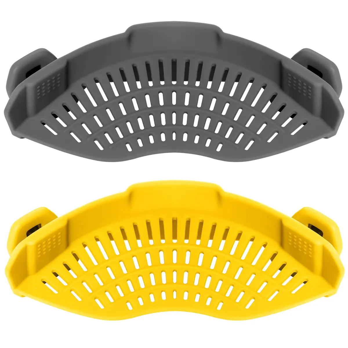 AUOON Clip On Food Strainer for Pots 2Pack | Space-Saving Silicone Kitchen Gadget - main product image