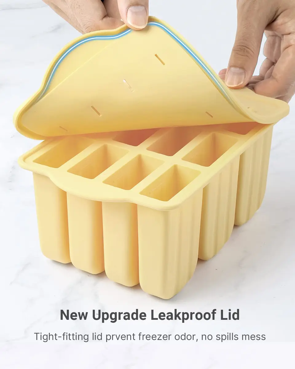 MEETRUE Popsicles Molds 12 Pieces Silicone Popsicle Maker BPA-Free | Easy-Release Ice Pop Mold for Homemade Frozen Treats - view 5