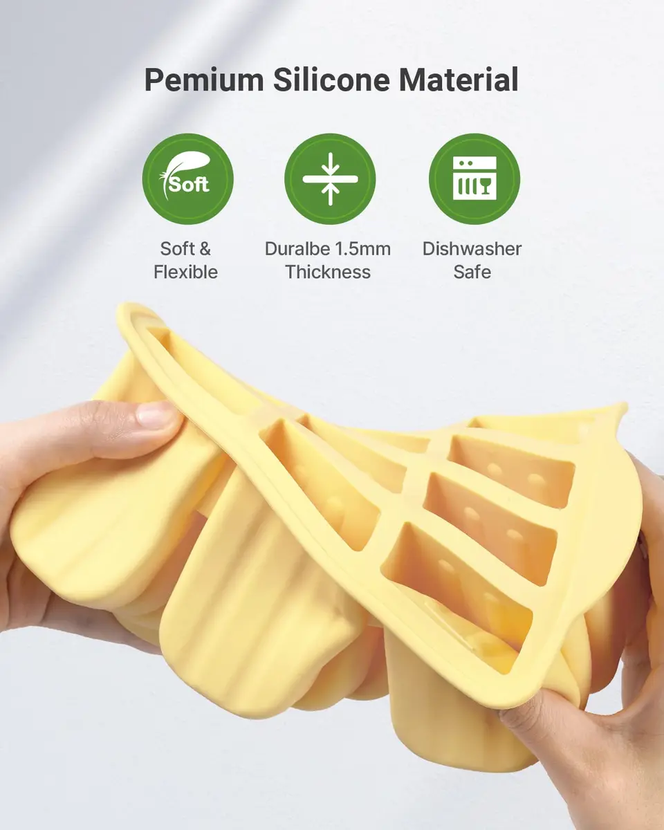 MEETRUE Popsicles Molds 12 Pieces Silicone Popsicle Maker BPA-Free | Easy-Release Ice Pop Mold for Homemade Frozen Treats - view 3