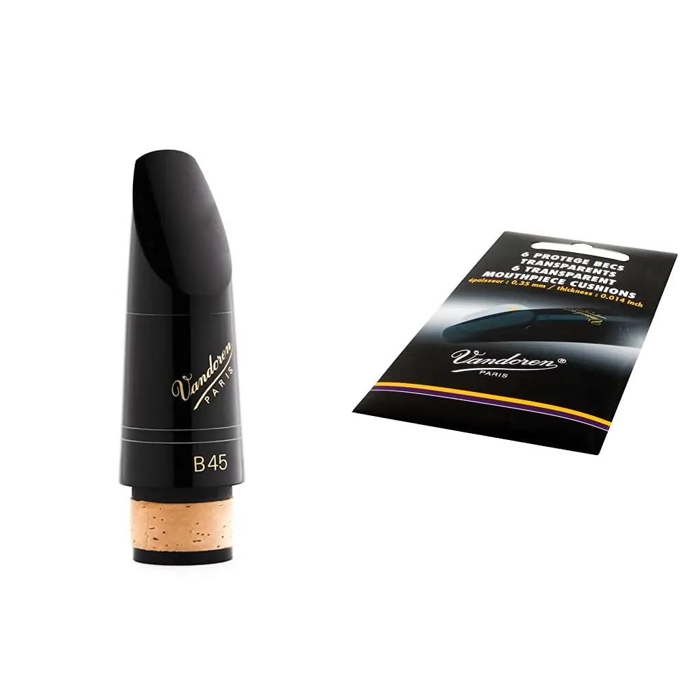 Vandoren CM308 B45 Clarinet Mouthpiece & VMC6 Cushions | Traditional Bb Design, 119.5 Tip, Classic Beak - main product image