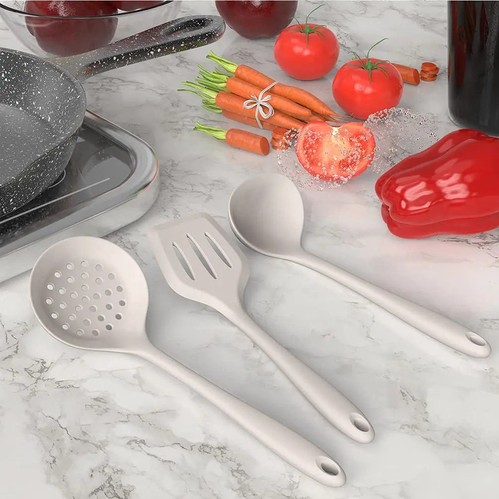 AOTHOD Silicone Cooking Utensils Set - Heat Resistant Kitchen Gadgets, BPA Free, Dishwasher Safe | 446°F - view 5