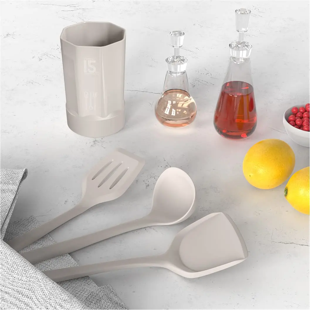 AOTHOD Silicone Cooking Utensils Set - Heat Resistant Kitchen Gadgets, BPA Free, Dishwasher Safe | 446°F - view 8
