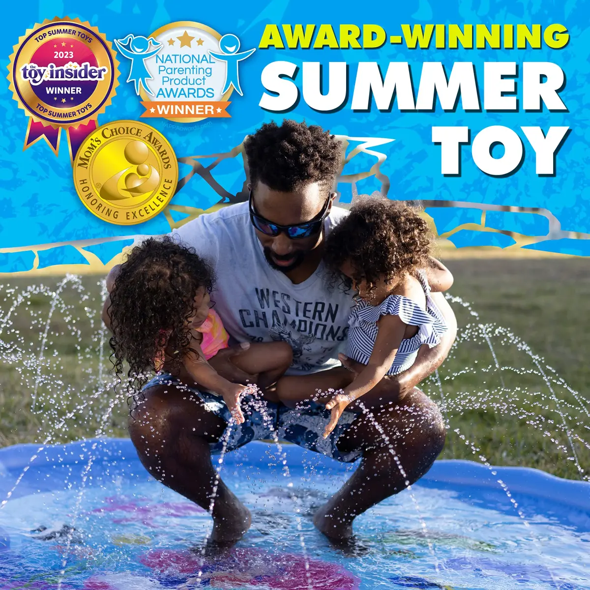 SplashEZ Solar System Splash Pad Sprinkler 60-inch (152 cm) | Educational Outdoor Water Play Mat - view 2