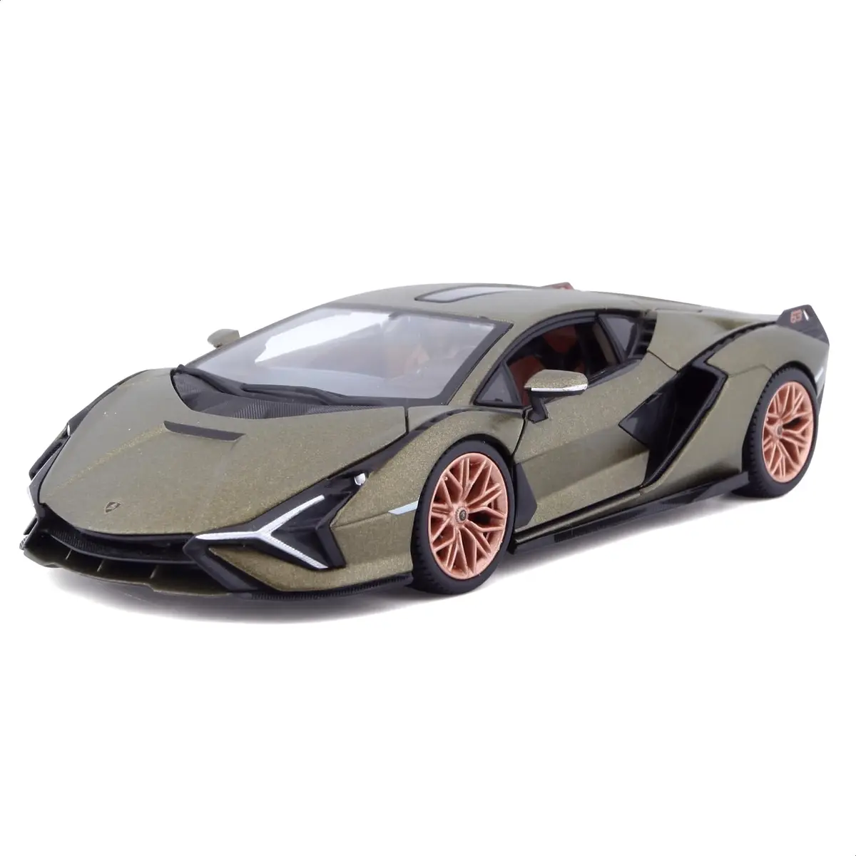Bburago 1:24 Lamborghini Sián FKP 37 Die-Cast Model Car - Green | Detailed Collector's Item - main product image