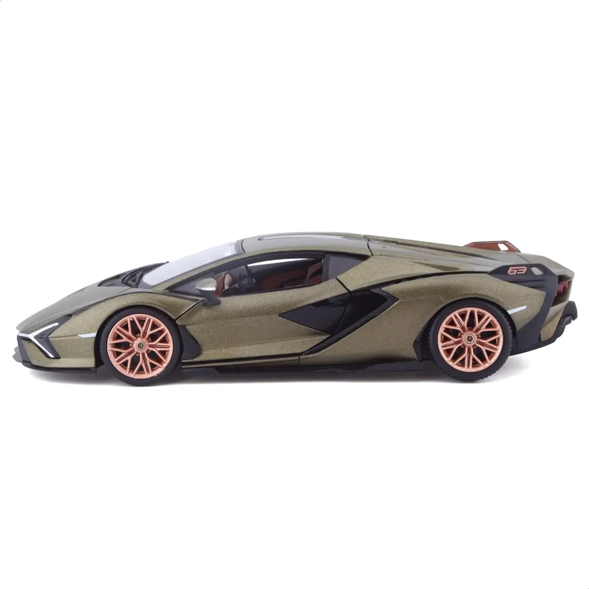 Bburago 1:24 Lamborghini Sián FKP 37 Die-Cast Model Car - Green | Detailed Collector's Item - view 6